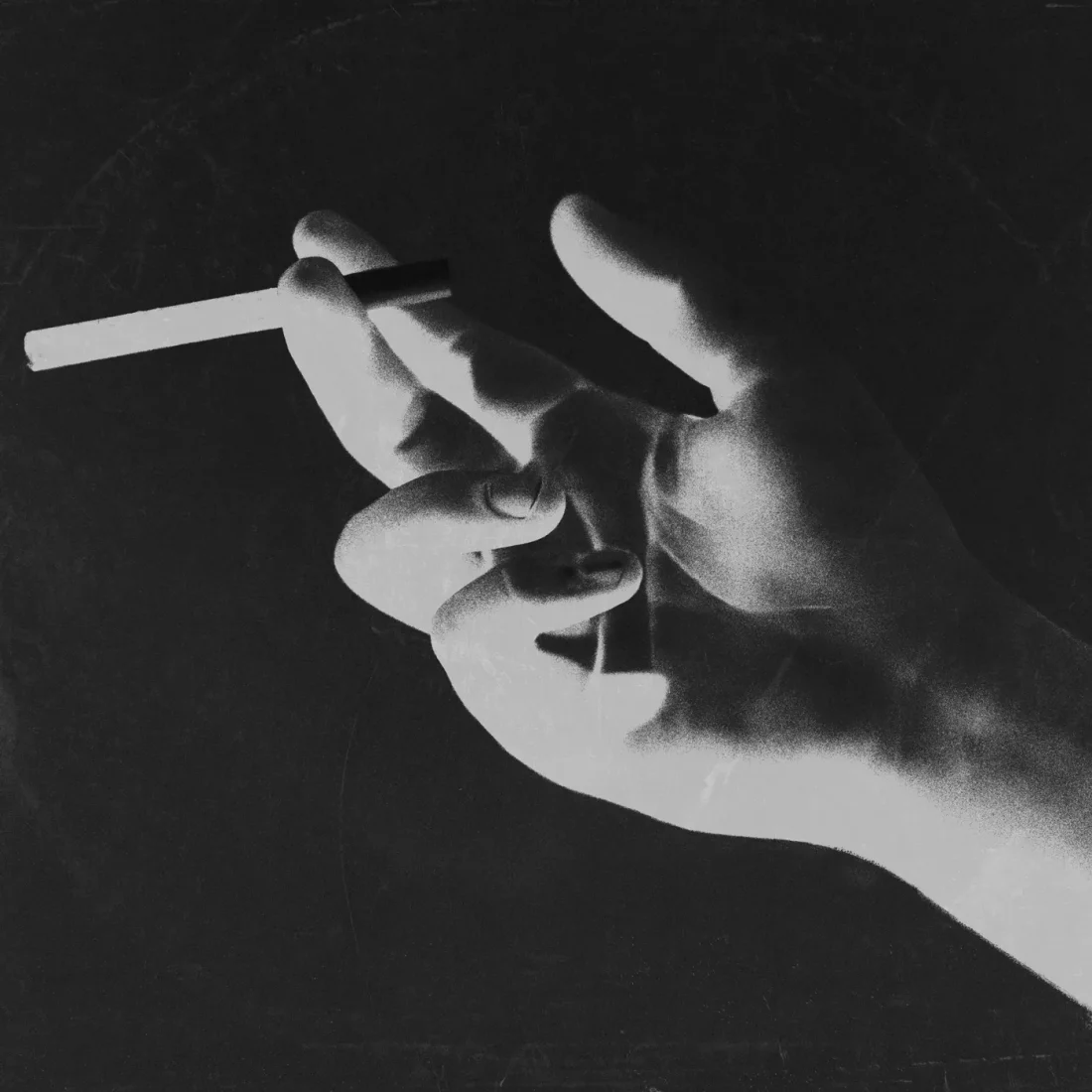 Album Cover Art Design – Midnight Show Visual Concept by Rodrigo Baumgratz This high-contrast black-and-white cover design by Rodrigo Baumgratz features a partially obscured hand holding a cigarette, juxtaposed with bold pink torn-paper typography spelling "Midnight Show". The image evokes a raw, nocturnal atmosphere, blending noir aesthetics with DIY punk influences. Subtitled “Basement Tracks,” the layout suggests an underground music compilation or alternative project. Perfect for portfolios in graphic design, music visuals, or editorial branding, this cover exemplifies tension, subculture reference, and visual storytelling through minimal elements.